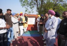 ਕੈਬਨਿਟ ਮੰਤਰੀ ਅਮਨ ਅਰੋੜਾ ਨੇ 06 ਪਿੰਡਾਂ ਵਿੱਚ ਕਰੀਬ 01 ਕਰੋੜ 83 ਲੱਖ ਰੁਪਏ ਦੀ ਲਾਗਤ ਨਾਲ ਖੇਡ ਸਟੇਡੀਅਮ ਬਣਾਉਣ ਦੇ ਕੰਮਾਂ ਦੀ ਕਰਵਾਈ ਸ਼ੁਰੂਆਤ