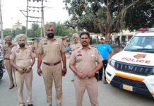 ਜ਼ਿਲਾ ਸੰਗਰੂਰ ਦੇ ਜੋਗਿੰਦਰ ਪੀਸੀਆਰ ਇੰਚਾਰਜ ਵਲੋਂ ਸੁਨਾਮ ਵਿੱਚ ਸਰਾਰਤੀ ਅਨਸਰਾਂ ਤੇ ਪਾਈ ਨੱਥ